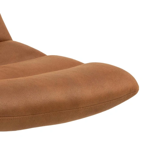 Otočná čalouněná jídelní židle Milford Actona hnědá