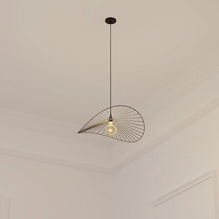 Adelia 58cm černá závěsná lampa