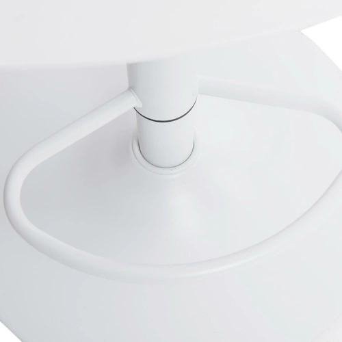 Barová židle s opěrkou Simplet Bar One bílá matná, výškově nastavitelná, otočná, moderní do kuchyně