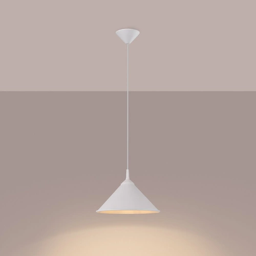 Závěsné svítidlo ZUMA bílá moderní ocelová do obýváku, kuchyně a nad stůl 30 cm