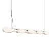 Závěsné LED svítidlo CHAIN béžové nad ostrůvek moderní 158 cm
