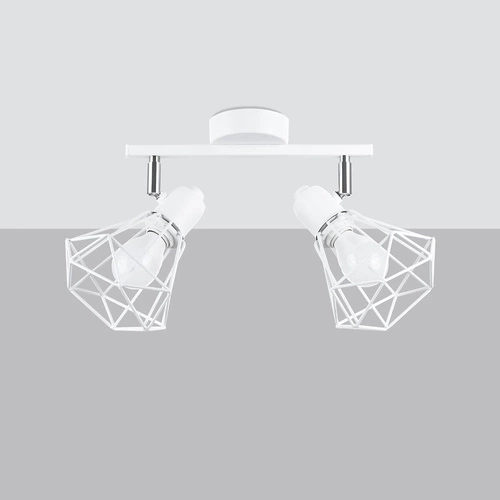 Stropní svítidlo ARTEMIS 2 bílá moderní kovová s otočným stínidlem do obýváku a kuchyně