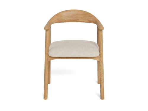 Jídelní židle Addi Actona skandinávská béžová dubová s područkami