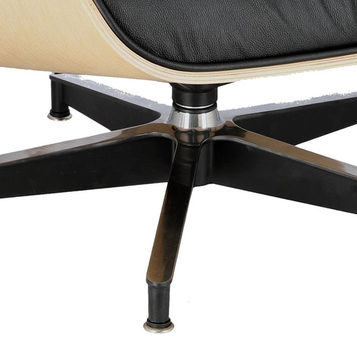 VIP Lounge křeslo kožené černé otočné do obýváku moderní D2.DESIGN