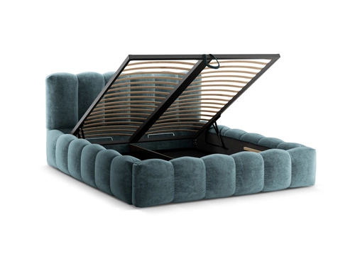 Čalouněná postel Lupine 160x200 s úložným prostorem světle modrá do ložnice Micadoni Home