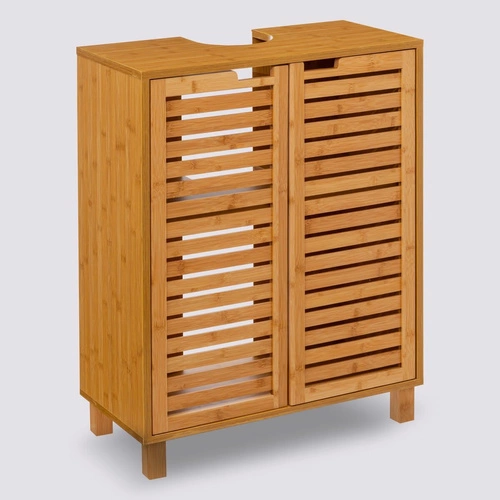 Koupelnová skříňka pod umyvadlo Sicela z přírodního bambusu boho 60 cm 5five