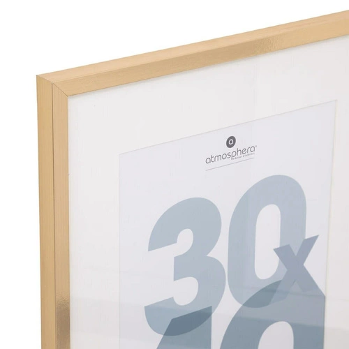 Zlatý závěsný fotorámeček 30x40 Manu Atmosphera elegantní rám na zeď glamour