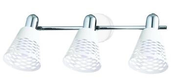 Discovery pásové stropní svítidlo 3x40W E14 chrom/bílá