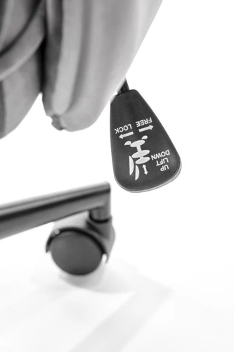 Ergonomická kancelářská židle Tulipe šedá sametová otočná s područkami do pracovny Intesi