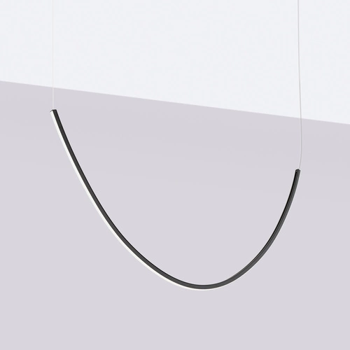 Moderní LED lustr ALVAR 1 černý nad stůl do obýváku a jídelny Thoro