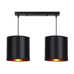 Candida závěsná lampa černá 2x40W E27 stínidlo černé
