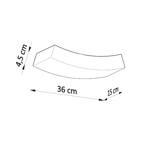 Moderní keramická bílá nástěnná lampa HATTOR Sollux Lighting do obýváku a ložnice 36 cm