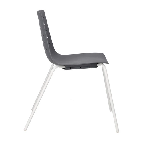 židle Skin 4 světle šedá/bílá