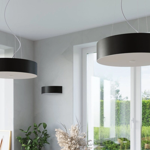 Stropní svítidlo Skala 100 černé kulaté moderní do obýváku Sollux Lighting