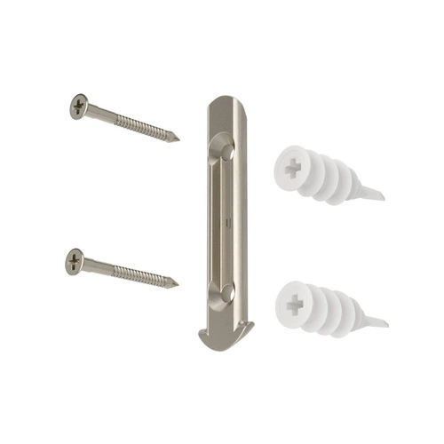 Jednoduchá nastavitelná garnýž Loop Umbra 107–305 cm moderní nikl do obýváku nebo ložnice