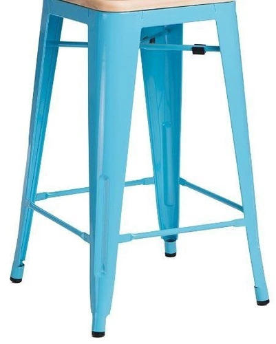 Základna hokeru 66cm Paris Wood modrá