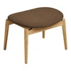 Čalouněná podnožka Olvera skandinávský styl do obýváku dub přírodní hnědá
