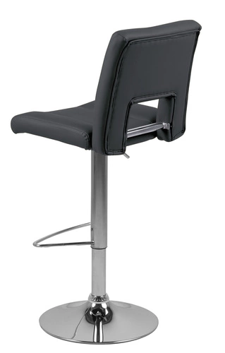 Barová židle Sylvia šedá čalouněná s opěrkou výškově nastavitelná moderní do kuchyně a k ostrůvku Actona