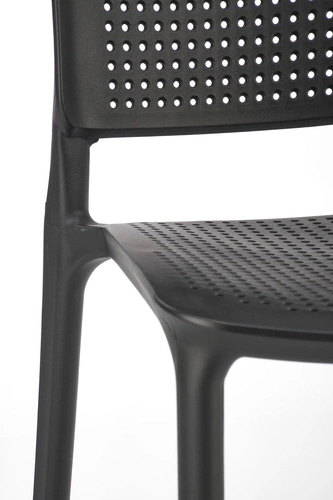 Zahradní židle Sylie Intesi černá stohovatelná moderní na zahradu a balkon