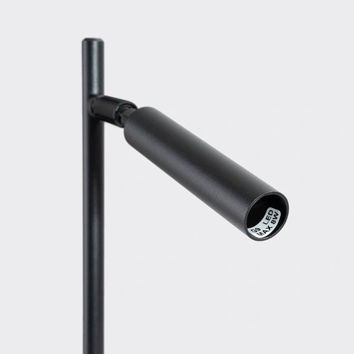 Moderní černá stolní lampa Pastelo s nastavitelným stínidlem do kanceláře nebo ložnice 43 cm