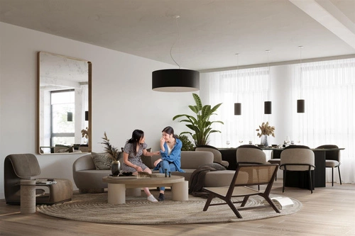 Stropní svítidlo Otto 50 černé moderní kulaté do obýváku a ložnice E27