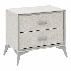 Šedý noční stolek do ložnice Granite 5five simply smart moderní se 2 zásuvkami 64 cm