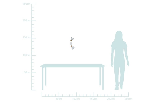 Stropní svítidlo Puerto bílá nastavitelná 2bodová do obýváku a ložnice CANDELLUX