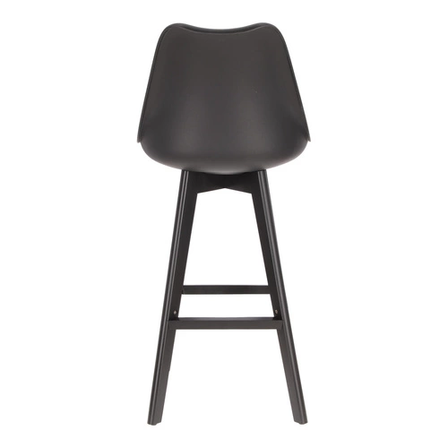 Barová židle Norden wood černá vysoká PP černá