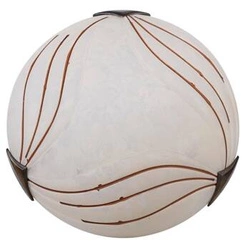 Stropní svítidlo kulaté bílé skleněné do obýváku a ložnice CANDELLUX 30 cm