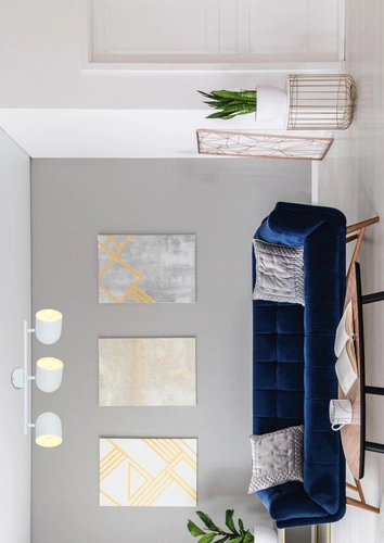 Stropní svítidlo Azuro bílá 3bodová nastavitelná do obýváku a kuchyně moderní