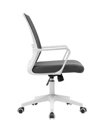 Otočná kancelářská židle Calmo šedá Intesi moderní s područkami na kolečkách