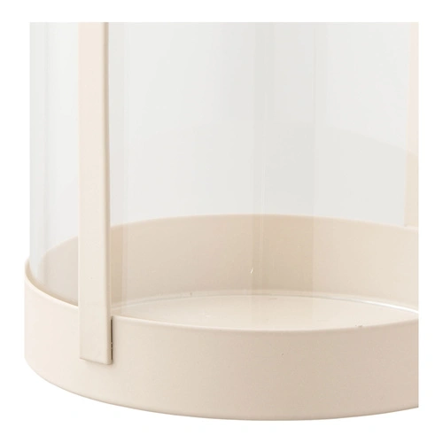 House Nordic Hurricane skleněné béžové svícny sada 2 ks dekorativní do obývacího pokoje