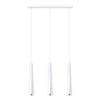 Závěsné svítidlo PRYSM 3L bílé skandinávské tříramenné do obýváku, jídelny nebo nad kuchyňský ostrůvek