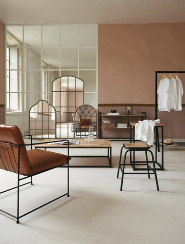 Obdélníkový loftový konferenční stolek z masivu Edena Atmosphera do obýváku 115x65 cm