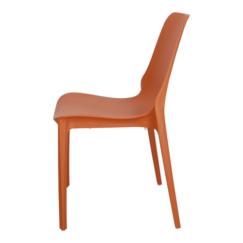 Zahradní stohovatelná židle z plastu Ginevra SCAB Design oranžová moderní na zahradu