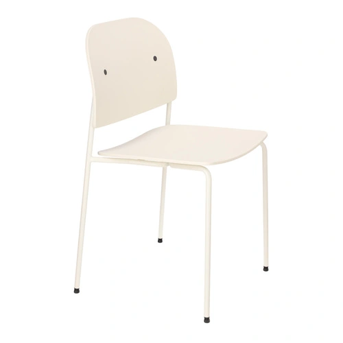 Židle Ravio moderní plastová bílo-krémová do jídelny a kuchyně