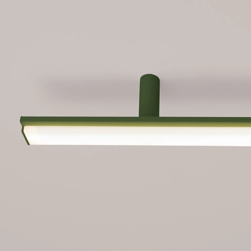 LED stropní svítidlo LAGOM olivově zelené moderní do obýváku a kuchyně 3000K hliník Thoro