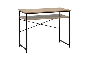 Pracovní stůl loftový Aliaj 90 cm přírodní dub a černá industriální 5five simply smart