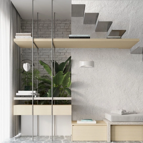 Nástěnné svítidlo Vixen bílý lesk moderní keramické do obývacího pokoje, ložnice nebo nad zrcadlo