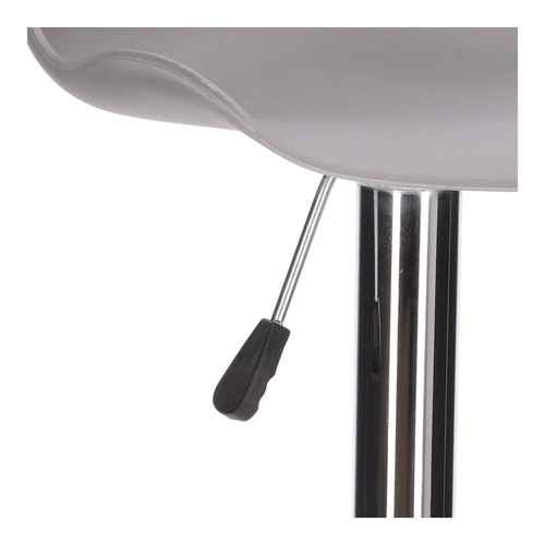 Barová židle s opěrkou Inge šedá výškově nastavitelná otočná moderní do kuchyně a k ostrůvku Intesi