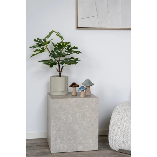 Sada 3 keramických dekoračních figurek Muchrooms House Nordic