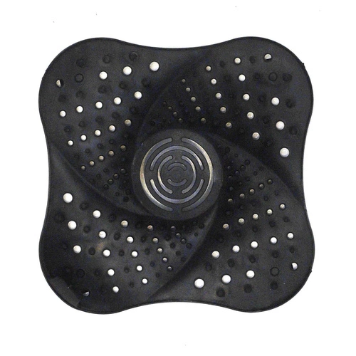 Intesi silikonové sítko do dřezu a umyvadla černé moderní 13,3 cm do kuchyně a koupelny