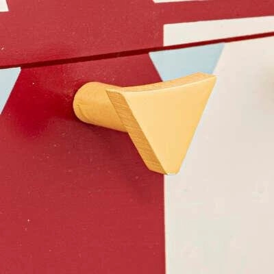 Nástěnný věšák Circus Atmosphera moderní do dětského pokoje barevný 4 háčky MDF