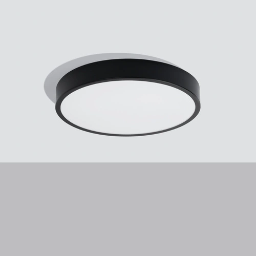 Stropní LED svítidlo ONYX 50 černé moderní kulaté do obývacího pokoje a ložnice SOLLUX