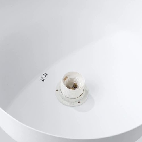 Závěsné svítidlo MARION bílá skandinávský styl kulaté do obýváku a jídelny dřevo ocel 130 cm