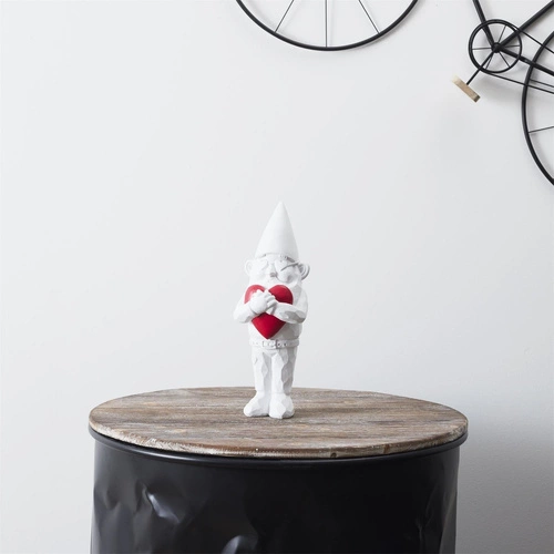 Dekorační figurka Gnom Love Intesi moderní do obýváku a zahrady jako dárek 33 cm