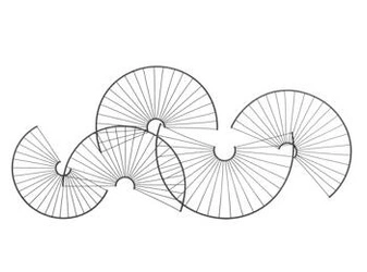 Kovová nástěnná dekorace Cloe černá 77 cm industriální ozdoba do obýváku Atmosphera