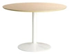 Kulatý jídelní stůl Ibiza 110 cm bílá deska dub moderní do kuchyně a jídelny Actona
