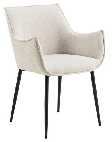 Čalouněná jídelní židle Bonita béžová s područkami moderní Actona