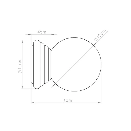 Nástěnné svítidlo ZORI ultramarínové IP44 moderní do koupelny a chodby